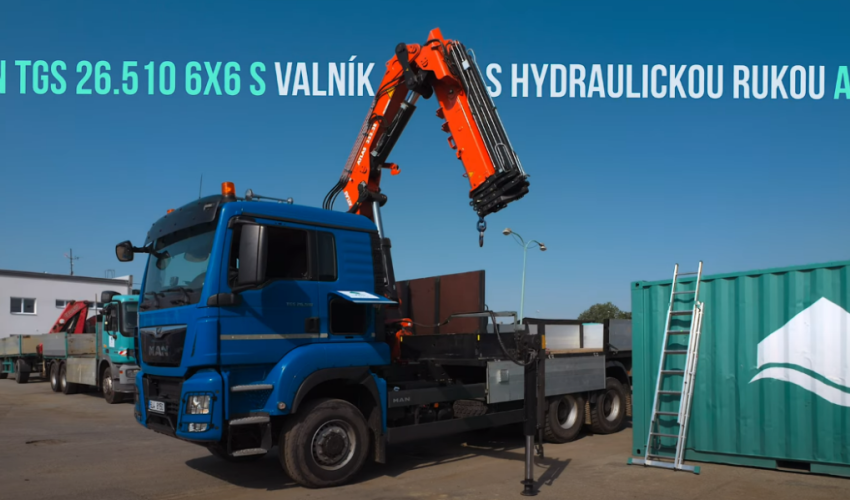 Využijte služeb nového valníku s výkonnou hydraulickou rukou